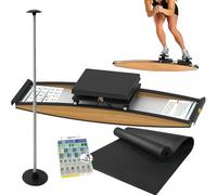 Ski Training Simulator, Indoor Simulated Ski Machine,0-100kg Adjustable Resistance, for Waist, Abdomen and Leg Training