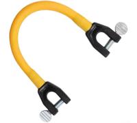 Ski Training Tip Connector with Bungee Cord for Snowboard Clip and Holder Plastic Snowboard Connector for Beginner Skiers Learning Control and Balance(Yellow)