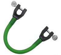 Ski Training Tip Connector with Bungee Cord for Snowboard Clip and Holder Plastic Snowboard Connector for Beginner Skiers Learning Control and Balance(Ink green)