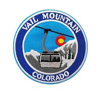 Ski Vail Mountain Colorado Embroidered Iron on Sew on Patch Travel Souvenir