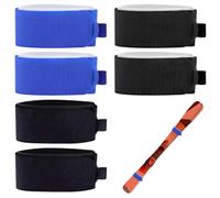 Ski Velcro Strap 6 Pieces Set with Adjustable Velcro for Ski Boards, Adjustable with Foam Padding, for Men and Women, for Secure Storage