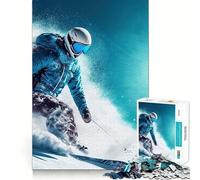Ski Vintage Skiing 1000 Piece Jigsaw Puzzles for Adults Teenagers Memory Gain Relaxed Mind Design Assembly 50x75cm