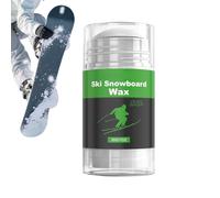 Ski Wax, Winter Sports 3.6x7.6cm Block with Smooth Glide, Universal Temperature, Professional Compound with Hydrophobic Coating, Snowboard Lubricant for Slopes and Trails