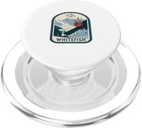Ski Whitefish Retro Vintage Style Whitefish Skiing PopSockets PopGrip for MagSafe