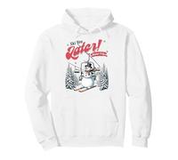 Ski You Later Snowman Vacation Winter Trip Skiing Funny Pullover Hoodie