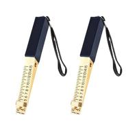 Skibetfo 2pcs Fire Door Gap Gauge Checker Tool 1-15mm Feeler Gauges Metric Taper Wedge Shaped Vernier Door Gap Measuring Tool for House Engineering Inspection Flatness (150*15*17mm,Precision:0.5mm)