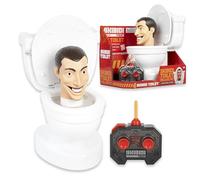 Skibidi Deluxe Toilet RC, YouTube Animation Sensation, Remote Control, Action Figure, Officially Licensed Skibidi Toilet Merch, Weiss/Opulenter Garten