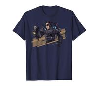 Skibidi Toilet Buzzsaw Skibidi Mutant T-Shirt, Men, Navy Blue, 6X-Large