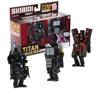 SKIBIDI TOILET Titan 3 Pack - All-New Collectibles, Officially Licensed Toilet Merch, Black
