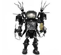 Skibidi Toilet Titan Building Blocks Toy Cameraman Speakerman Clock TV Man Monitor Action Figure Model Horror Game Multiverse Upgraded Adults Kids Fans Collectible Animation Birthday Gift A