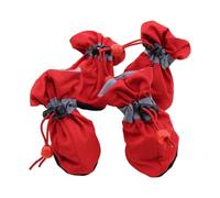 Skid-Proof Pet Booties Winter Edition Breathable Paws Protector With Adjustable Straps For Dogs (2 Pairs) Protective Dog Booties