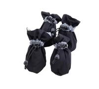 Skid-Proof Pet Booties Winter Edition Breathable Paws Protector With Adjustable Straps For Dogs (2 Pairs) Protective Dog Booties