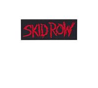 Skid Row Red Hard Rock Hair Metal Band Patch Badge Embroidered Iron on Applique Souvenir Accessory