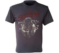 Skid Row T Shirt Big Guns Logo Heavy Metal Retro Men Tee Charcoal 3XL