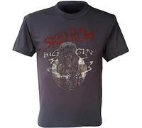 Skid Row T Shirt Big Guns Logo Heavy Metal Rock Band Retro Men Tee Size L Black