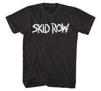Skid Row Vintage Logo T Shirt Heavy Metal Rock Concert Tour Merch Top Shirt for Men Shirt Black L