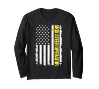 Skid Steer Operator USA Flag Long Sleeve T-Shirt