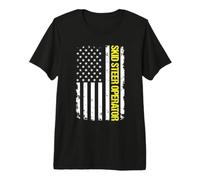 Skid Steer Operator USA Flag Premium T-Shirt