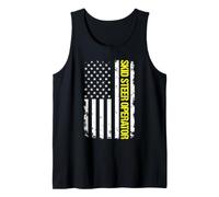 Skid Steer Operator USA Flag Tank Top