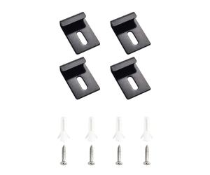 Skidproof Glass Mounting Set Simple Wall Solution Clamps Secure Installation for Bathroom Clip