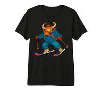 Skier Bull Premium T-Shirt