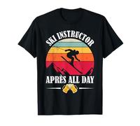 Skier Funny SKI Instructor Apres All Day Skiing T-Shirt