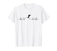 Skier heartbeat pulse mountains ski sport skiing Ski Sport T-Shirt