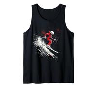 Skier Jumping Grunge Tank Top