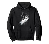 Skier Jumping Pullover Hoodie