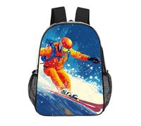 Skier Ski Skiing On Snowy Mountain Clear Backpack Stadium Events Transparent Bag PVC