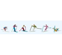 Preiser Figure Set 10313 Downhill Skiers HO Scale, 6 Figures, Exclusive