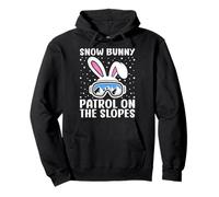 Skifahrer SNOW BUNNY PATROL ON THE SLOPES SECURITY Skiing Pullover Hoodie