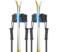 Skifavs Ski & Snowboard Wall Rack, Ski Wall Mount & Ski Rack Wall Mount for Garage Space-Saving, Winter Gear Organizer, Fits Any Ski or Snowboard, Nonslip Ski Holders, Garage Organization, 2 Pack