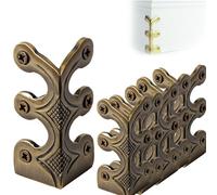 Skiffers Baseboard Corner Protectors, Solid Brass Skirting Board Corner Protectors, Skiffer Skirting Board Corner Protector, Brass Skiffers for Baseboards (Bronze,8 Pcs)