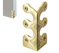 Skiffers Skirting Board Corner Guards,Corner Protectors for Skirting Boards, Socket Cover Edge Protector, Vintage Solid Brass Decorative Protective Cover, Ski Protector