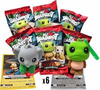 Skifidol 6 Sachets Holographic Cards + Collectible 3D Characters | Italian Brainrot Series Psychedelic Universe | 6 Random Sachets | Random Characters