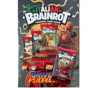 Skifidol Italian Brainrot TCG Alpha Series - Collector's Book (Including 1 Pack) + 3 Other Packs (1 Pack Contains 7 Cards - Total 28 Trading Cards)