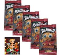 Skifidol Italian Brainrot Trading Cards, 5 x Booster + Key Ring