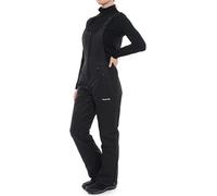 SkiGear Women's Essential Insulated Bib Overalls, Black, Medium (8-10) Long