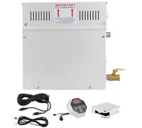 SKIHOT Full Set Steam Shower Generator System,Auto Drain Steam Bath Heater,Safe 1.2 Bar Pressure Protection,Easy Installation for Indoor Sauna and Private Spa Bathroom 18kw