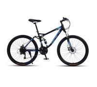 SKIHOT Mountain Bike, 26-Inch Wheels, 24 Speed bike MTB with Disc Brakes, Full Suspension For Men And Women Over The Age Of 16,26"-Spoked-Wheel