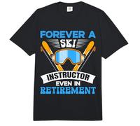 Skiing Always SKIlER Even When Standing Still Ski Instructor Comfort Colors Adult Heavyweight T-Shirt