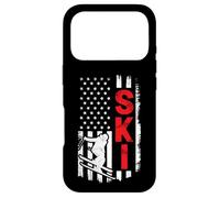 Skiing American Flag Patriotic Skier Jump Freestyle Winter Case for iPhone 17 Pro