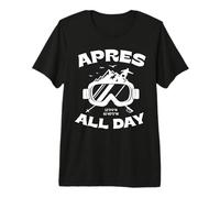 Skiing Apres All Day Skier Ski Jumper Premium T-Shirt