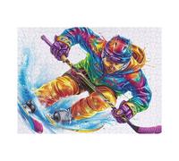 Skiing Athlete 500 Piece Jigsaw Puzzle for Adults Rainy Day Activity Mindful Relaxation Precision Cut Pieces Unique Gift Wall Art Decor 500 PCS