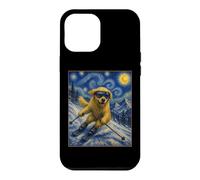 Skiing Golden Retriever Art Skiier Dog on Ski Hill Case for iPhone 12 Pro Max
