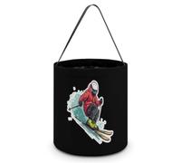 Skiing in The Snow Halloween Tricking Or Treating Bag