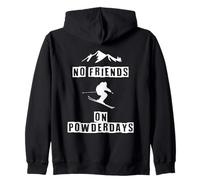 Skiing is the best - Skier Skiing Zip Hoodie