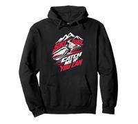 Skiing Kids SKI GIRL CATCH ME IF YOU CAN Girls Pullover Hoodie