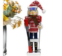 Skiing Nutcracker Figures, Wooden Christmas Decoration for the Christmas Season, Collectible Nutcracker, for Home, Desk, Fireplace, Sims, Table, Table Centre, Holiday Party